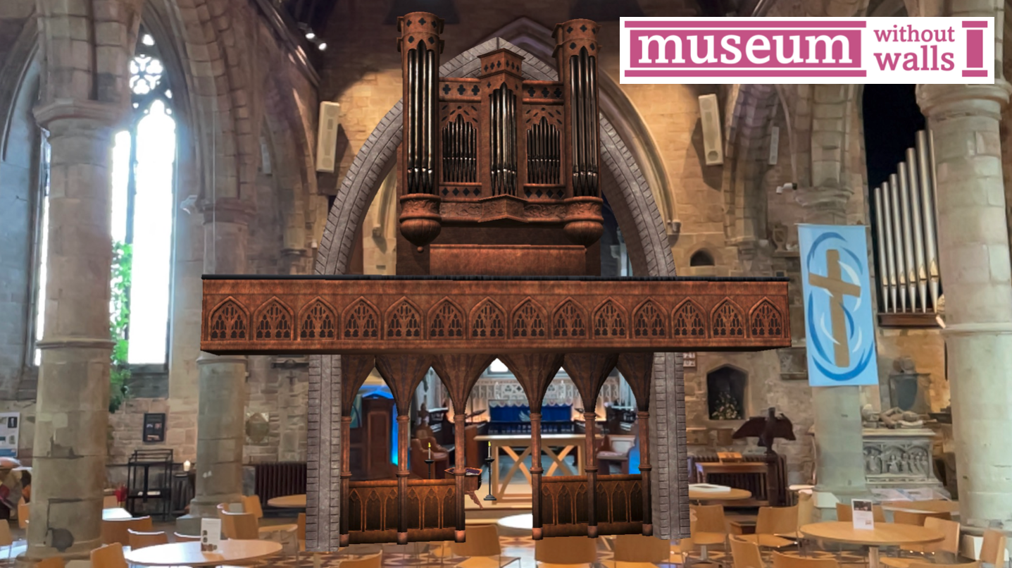 The one-time rood screen in St Mary's